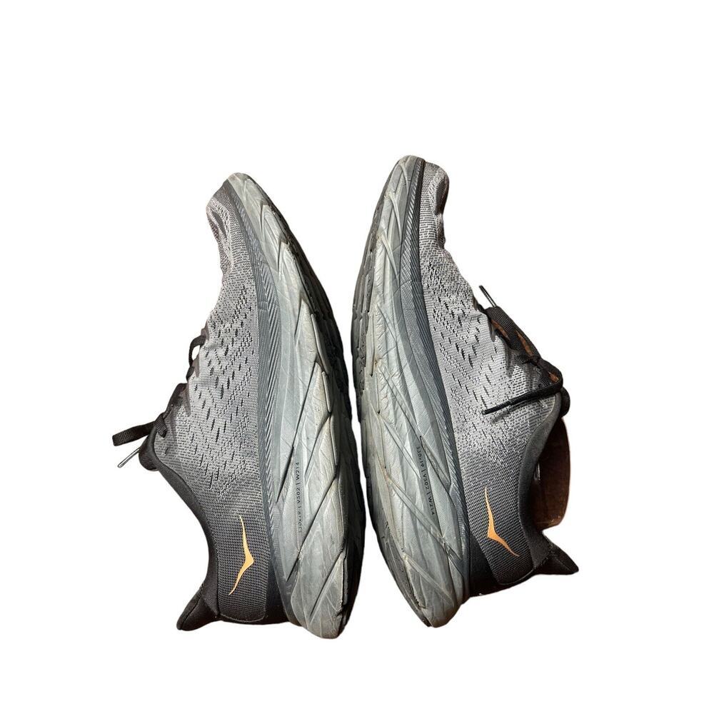 HOKA Clifton 8 Running Shoes Women’s 9.5 Gray Copper Gold Athletic Sneakers - Picture 10 of 14